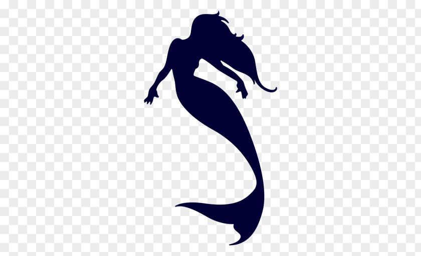 PEQUENA SEREIA Mermaid Silhouette Clip Art PNG