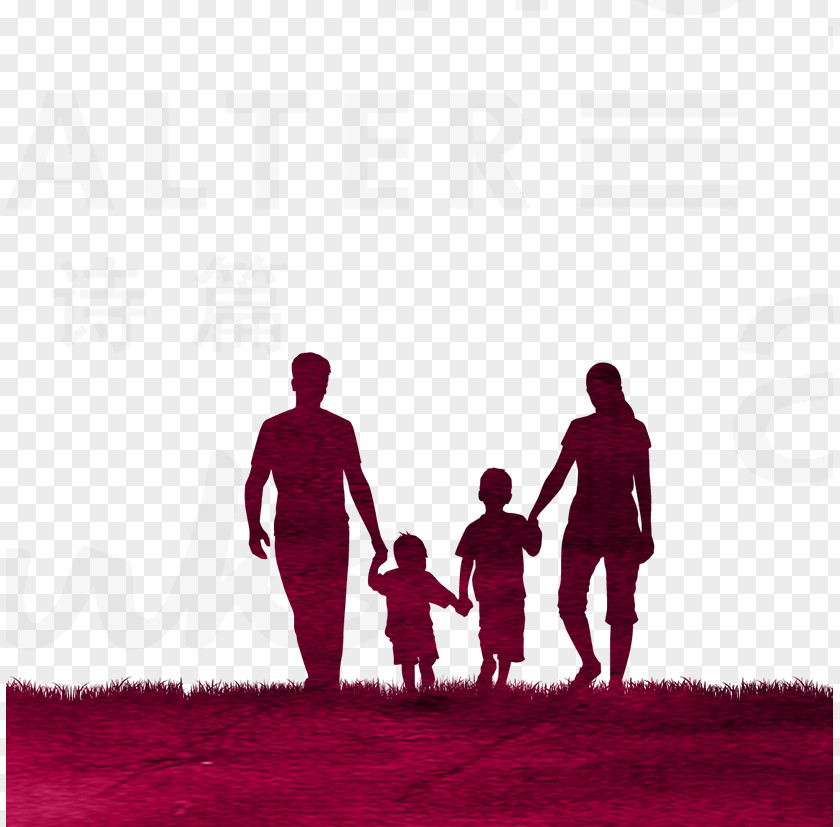 Silhouette Family Divorce PNG