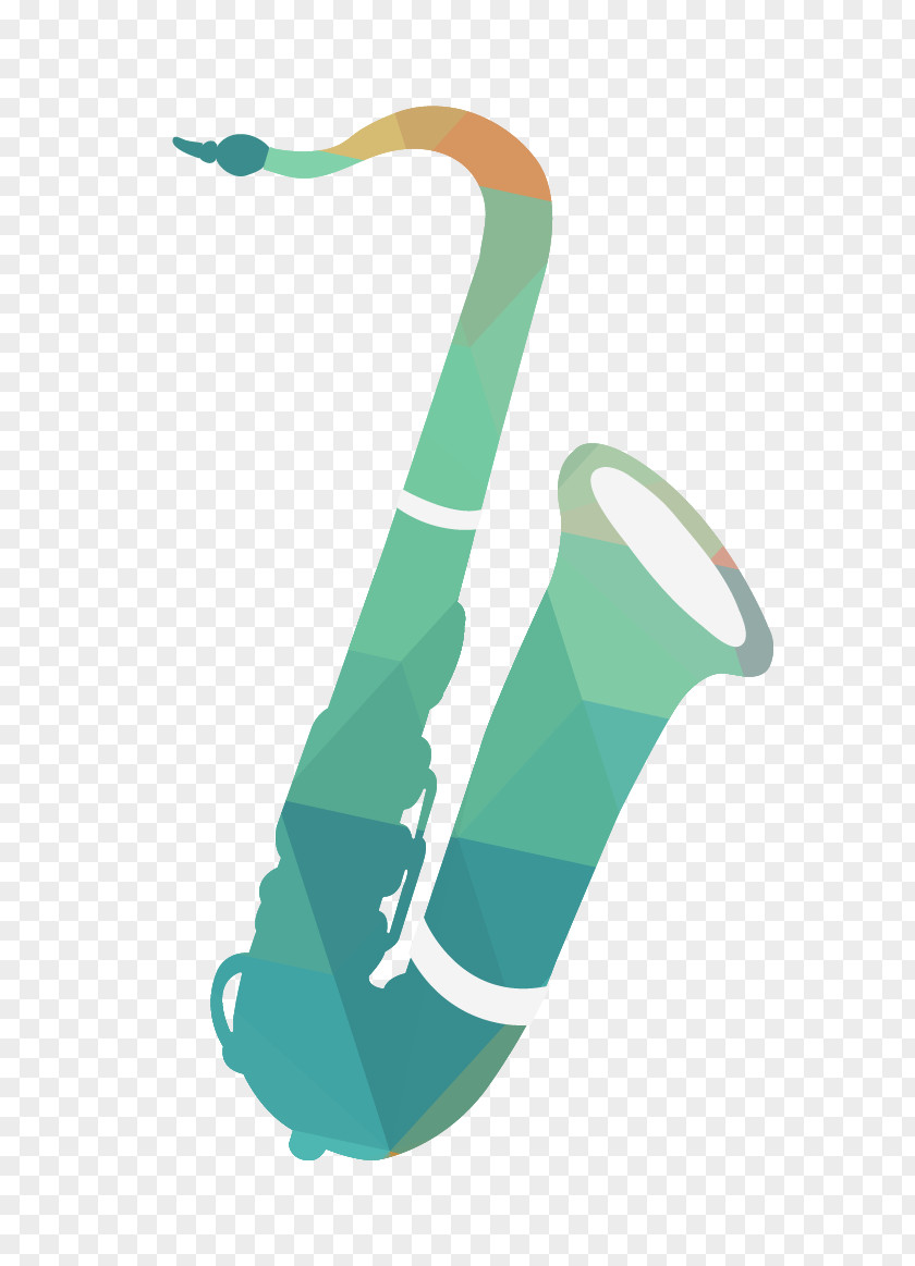 Vector Saxophone Musical Note Instrument Poster PNG