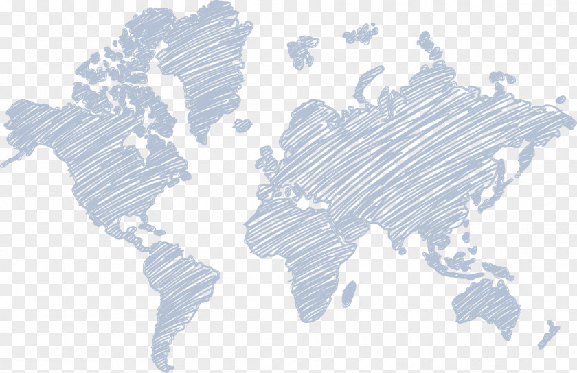 World Map Globe Drawing PNG