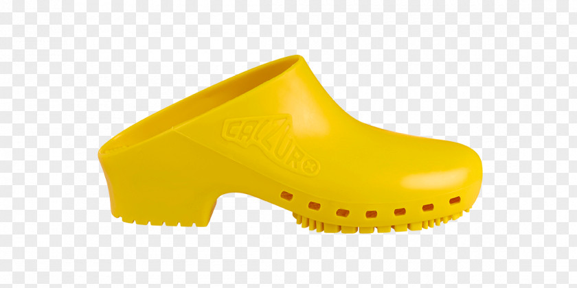 Yellow Origami Clog Footwear Shoe Clothing Slipper PNG