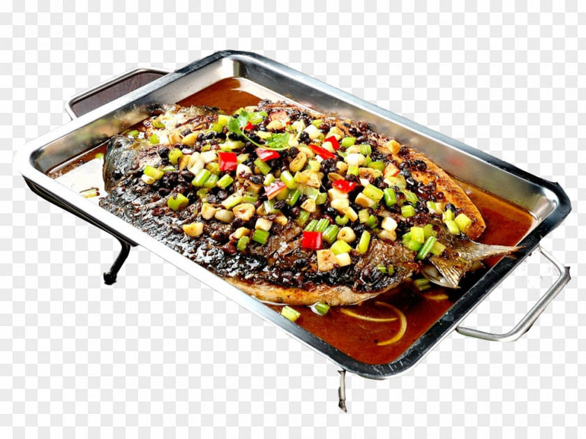 A Spicy Fish Roasting Food Douchi Chili Pepper PNG