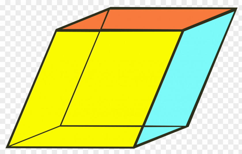 Cube Rhombohedron Parallelepiped Rhombus Hexahedron Geometry PNG
