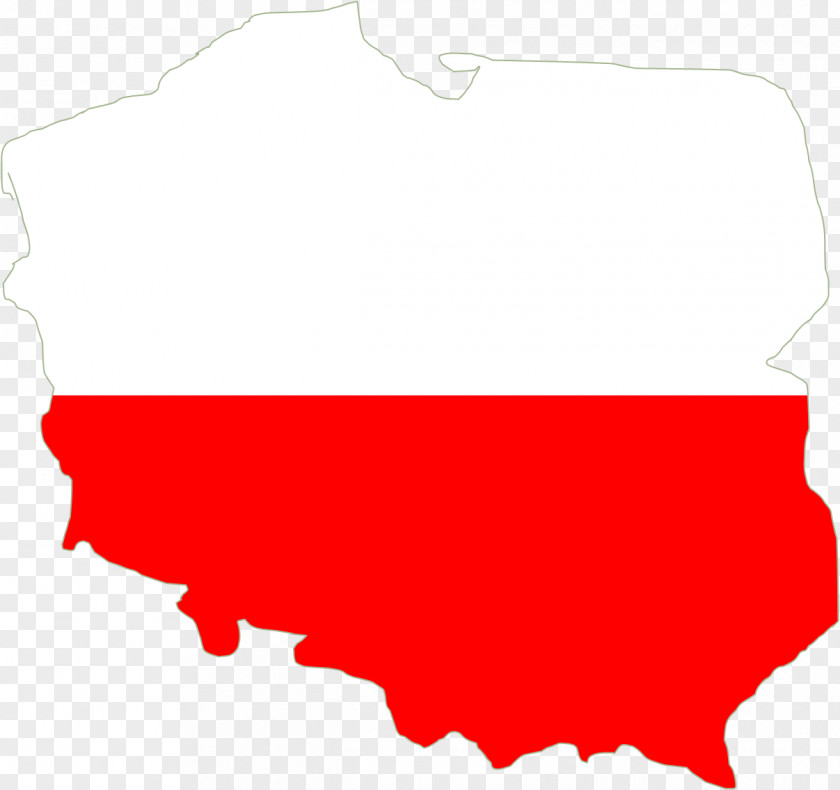 Poland Flag Of Car Sticker PNG