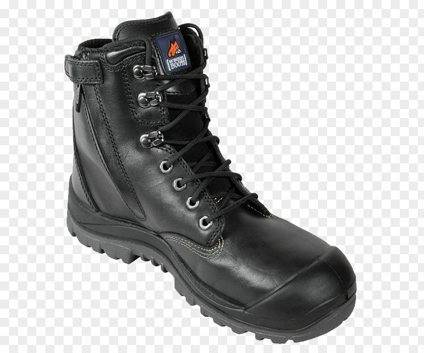 Zipper Tongue Boots Steel-toe Boot Protective Footwear Shoe PNG