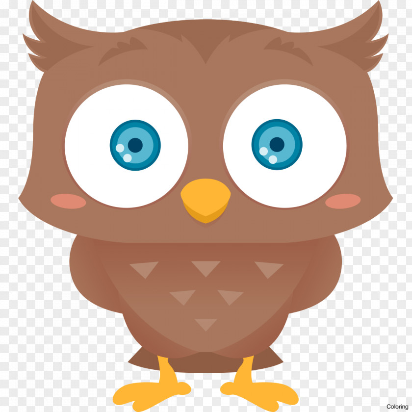 Cute Owl Thumbnail Clip Art PNG