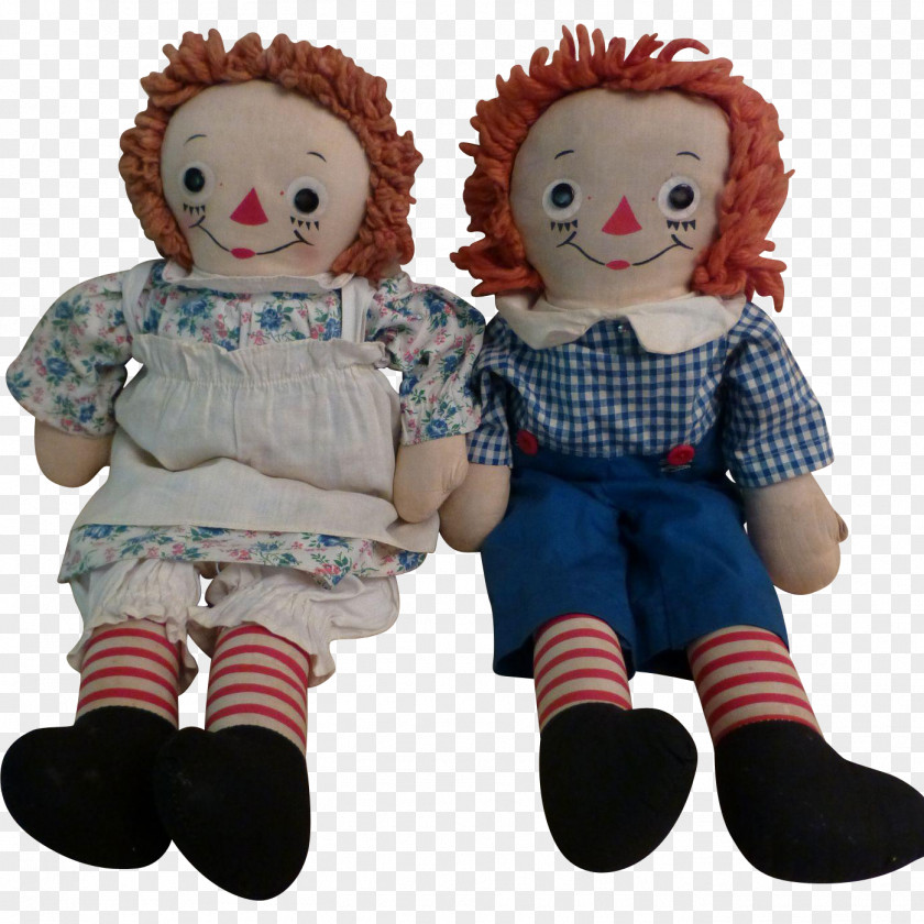 Doll Raggedy Ann & Andy Plush Stuffed Animals Cuddly Toys PNG
