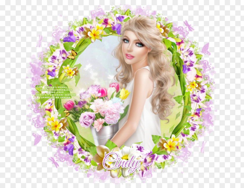 Flower Floral Design Cut Flowers Bouquet Long Hair PNG