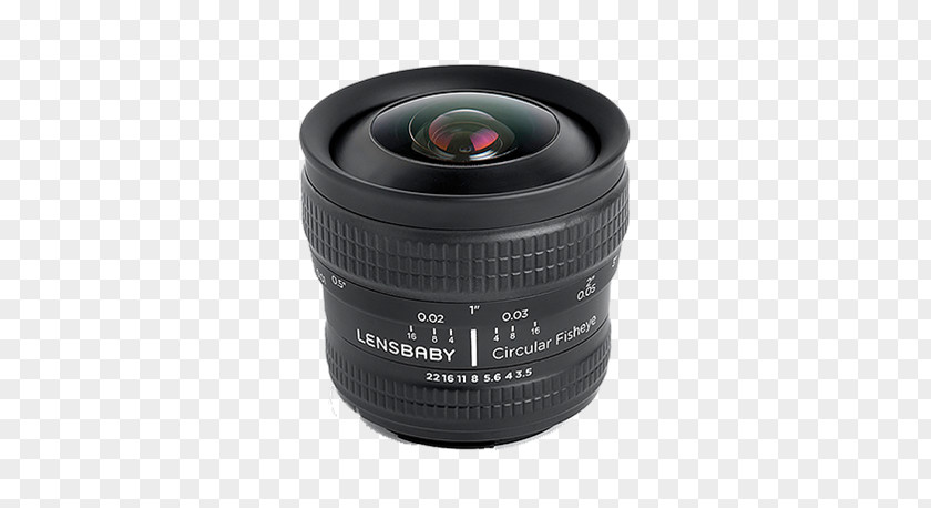 Camera Lens Canon EF Mount Fisheye Lensbaby Circular 5.8mm F/3.5 PNG