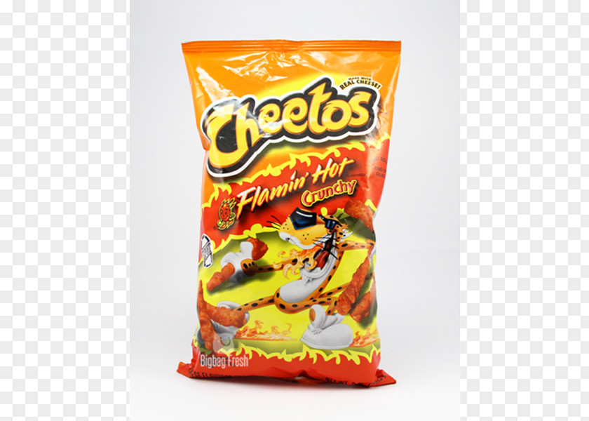 Cheese Potato Chip Cheetos Flamin' Hot Crunchy Flavored Snacks Nachos PNG