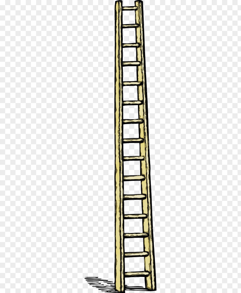 Firefighter Tool Ladder Cartoon PNG