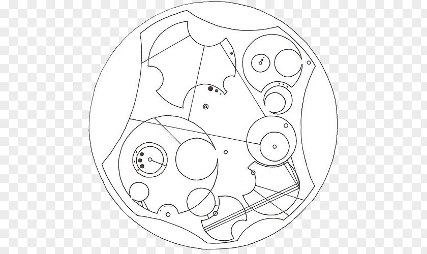 Gallifreyan /m/02csf Line Art Drawing Circle Cartoon PNG
