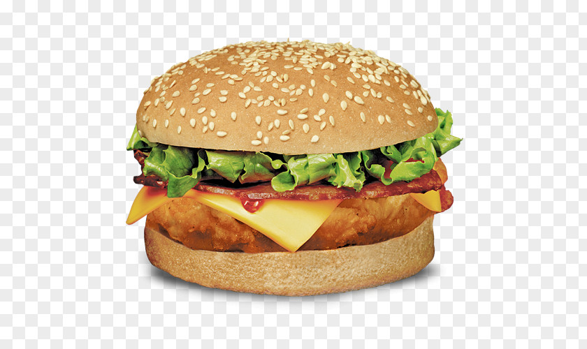 Burger And Sandwich Hamburger Cheeseburger Chicken Veggie Bacon PNG