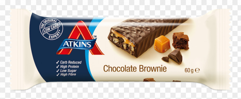 Chocolate Brownies Atkins Diet Low-carbohydrate Dark Sea Salt Caramel PNG