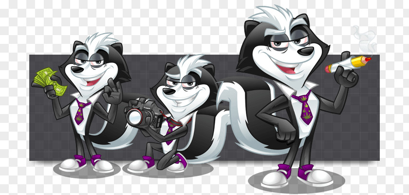 Creative Illustration Design Cartoon Stinky The Skunk PNG