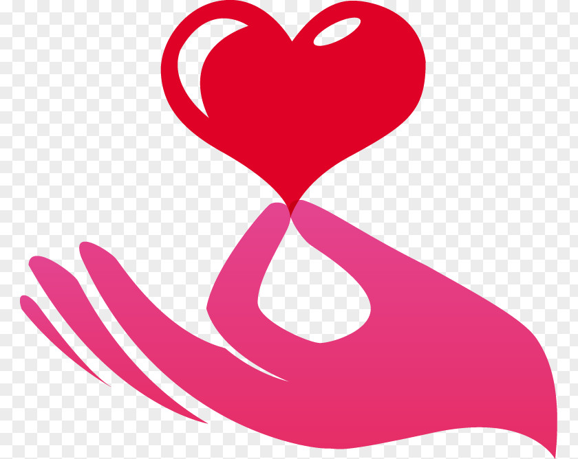 Hand Pink Hearts Pattern Heart Drawing Red Clip Art PNG