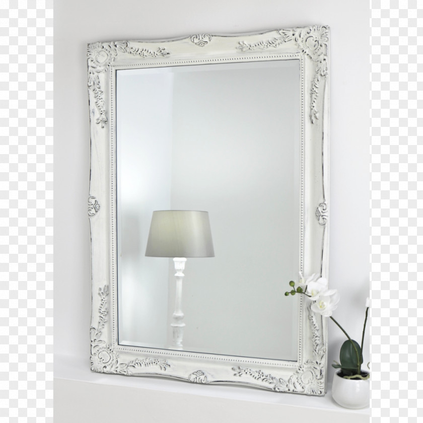 Mirror Light Glass White Rectangle PNG