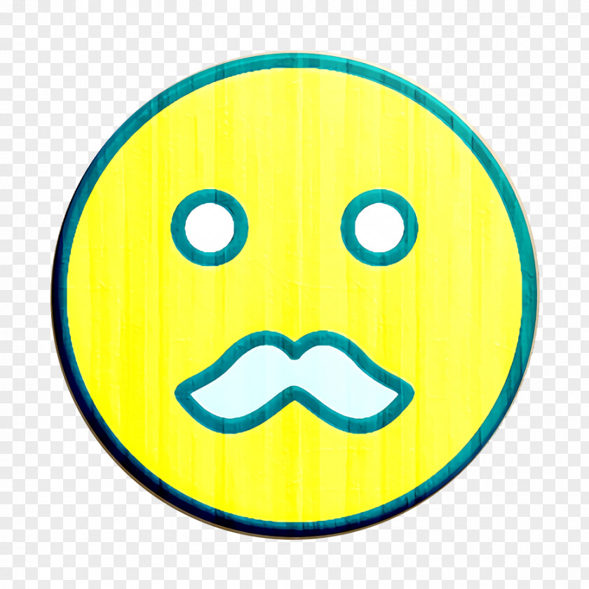 Smiley Head Emoticon Face Icon Moustache PNG