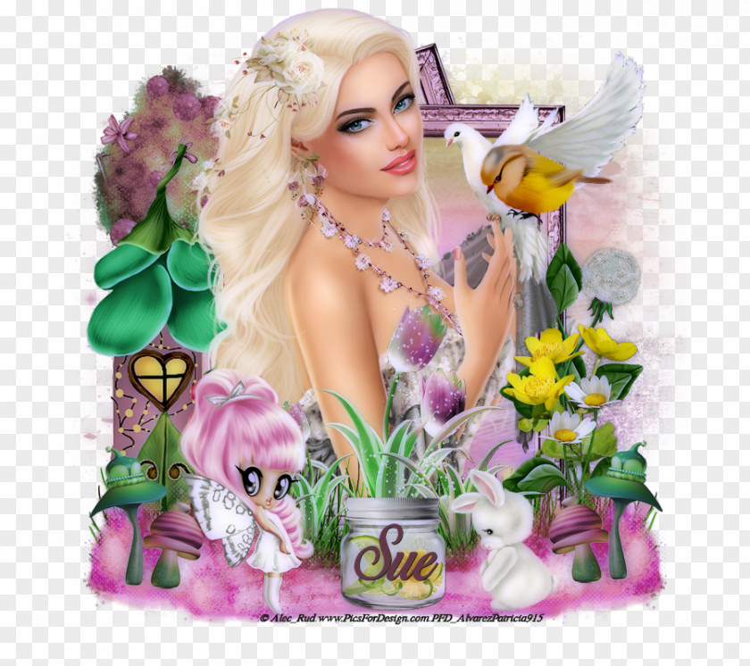 Summer Breeze Barbie Cut Flowers Lilac Fairy PNG