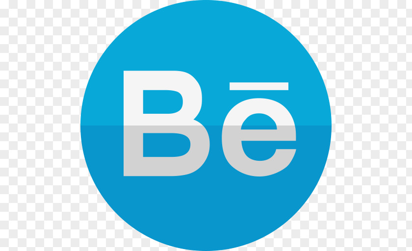 Behance Blue Circle Icon PNG