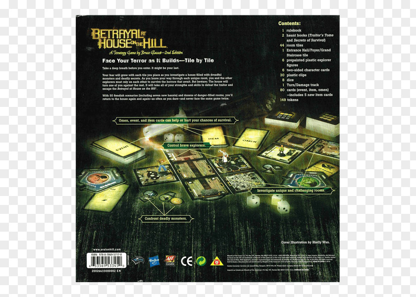 Betrayal At House On The Hill Avalon Tabletop Games & Expansions Board Game PNG