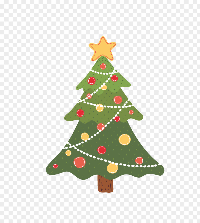 Cartoon Christmas Tree Santa Claus Drawing Trees PNG