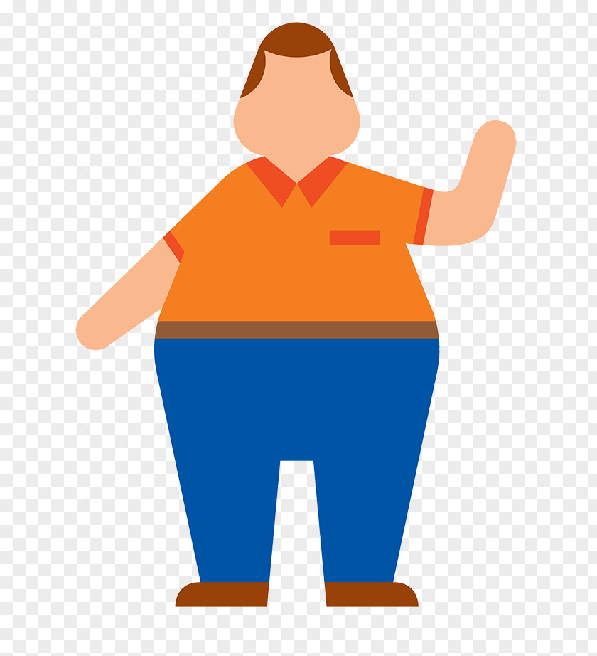 Fat Man Obesity Health Non-communicable Disease PNG