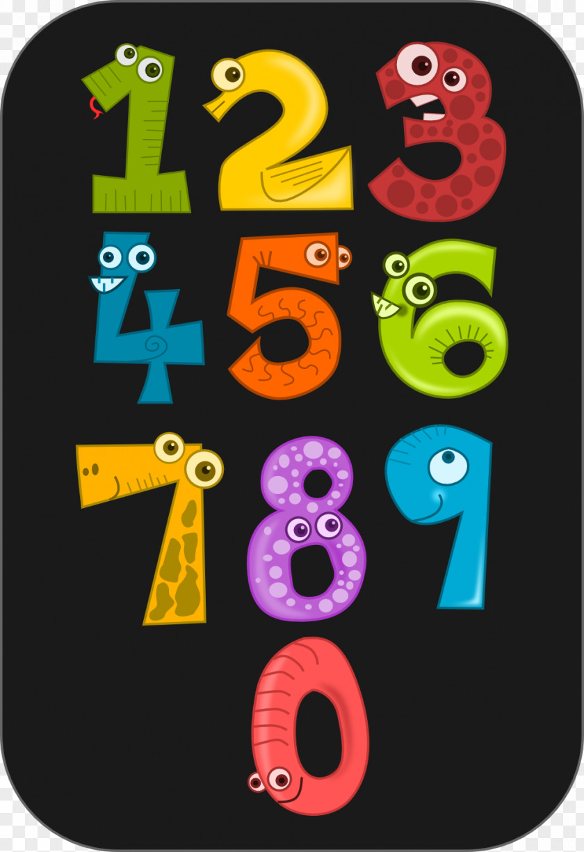 NUMBERS Number Sense In Animals Clip Art PNG