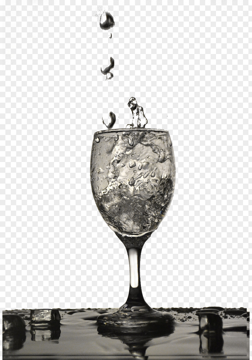 The Water In Goblet Bottled Glass Drink Drop PNG