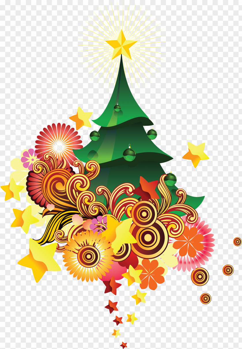 Christmas Tree New Year Clip Art PNG