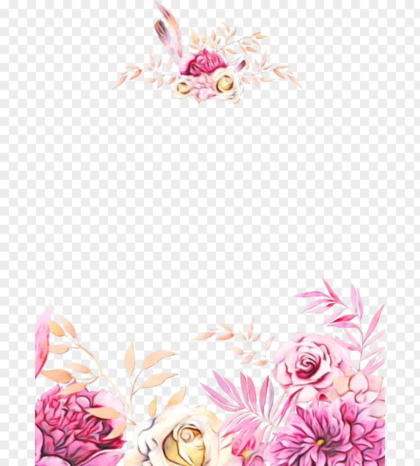 Floral Design Petal Watercolor Background PNG