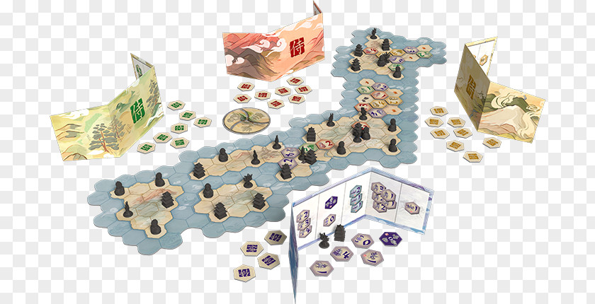 Japanese Samurai On Horse Tigris And Euphrates Board Game Set PNG