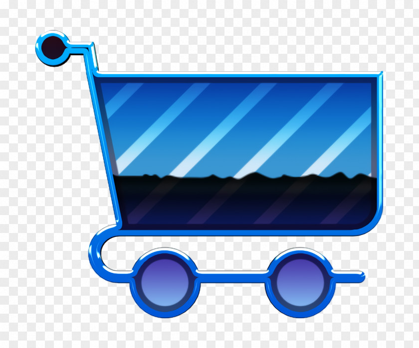 Rolling Cart Shop Icon Business PNG