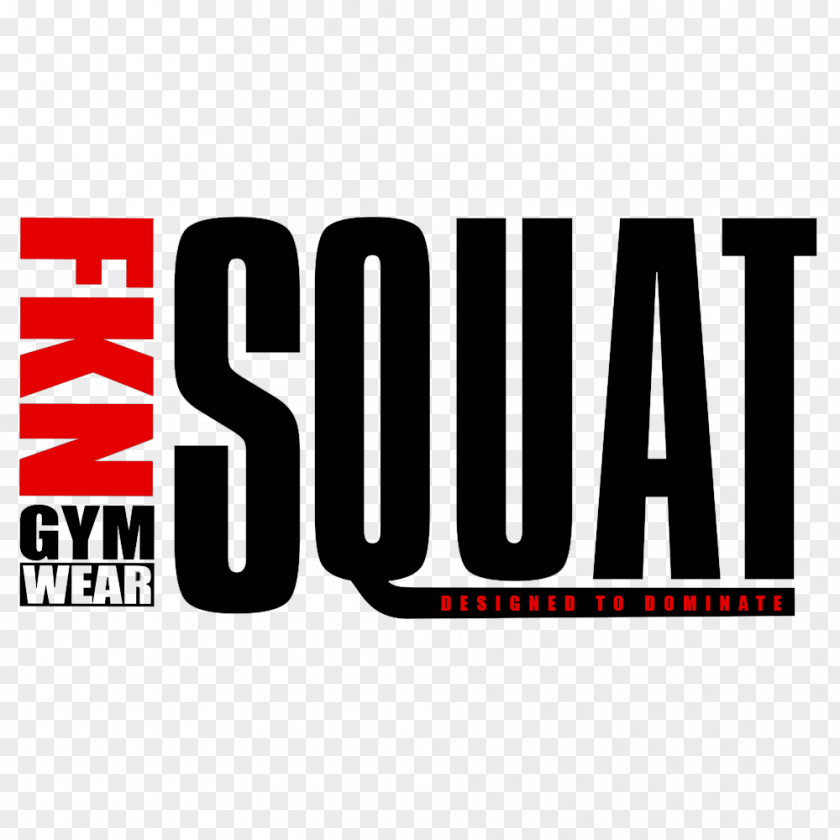 Squat FKN Gym Wear Logo PNG
