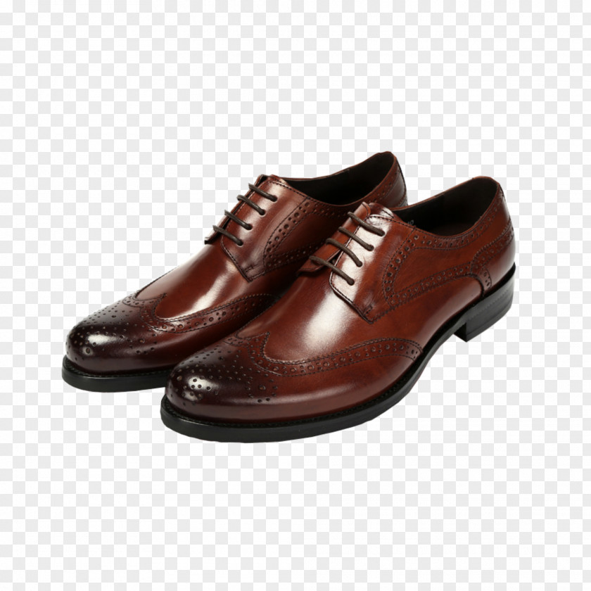 Genuine Leather Slipper Dress Shoe Brogue Oxford PNG