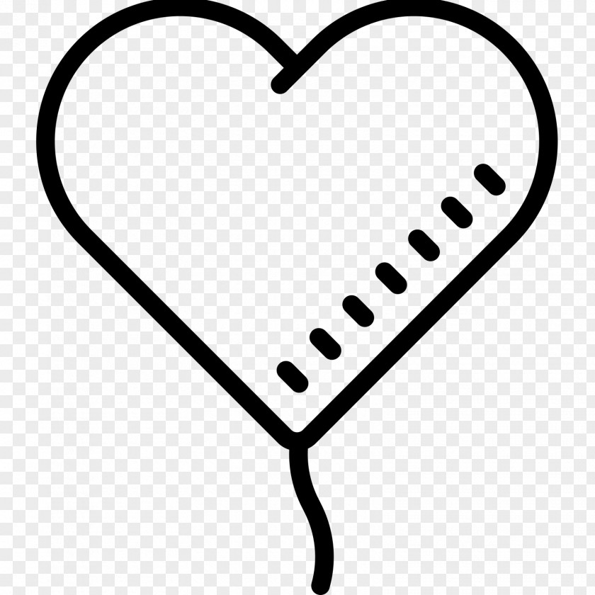 Heart-shaped Balloon Font PNG