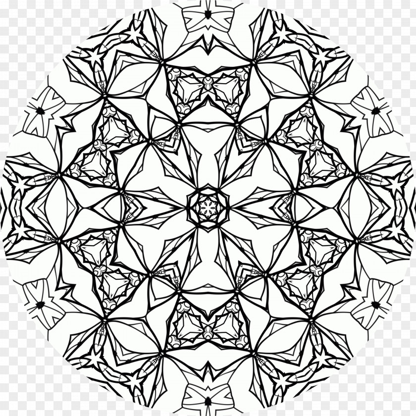 Mandalas Symmetry Line Art Point Pattern PNG