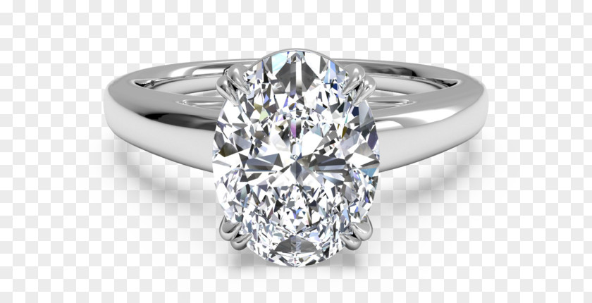 Platinum Ring Engagement Diamond Cut Princess PNG