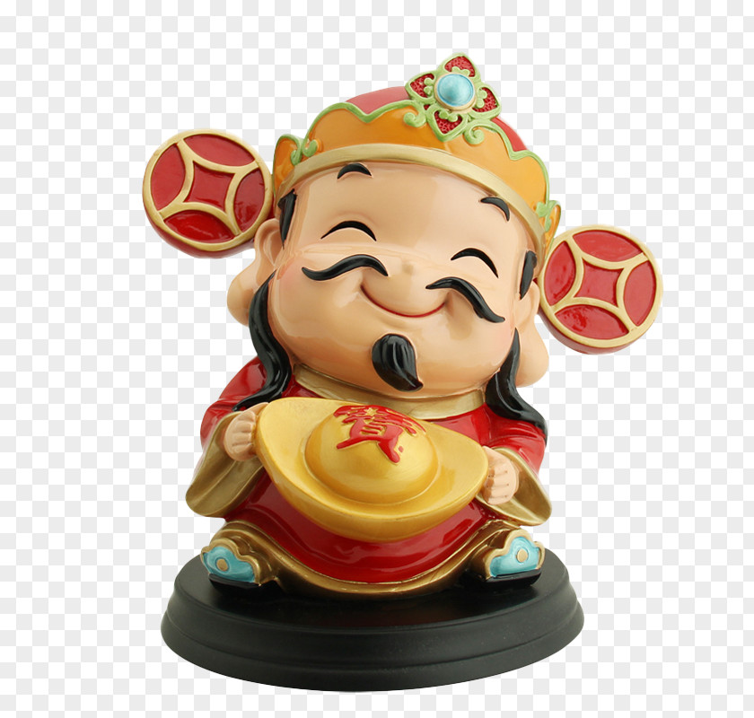 Q Version Doll Gold Ingot God Of Wealth Caishen Q-version Chinese New Year U5143u5b9d PNG