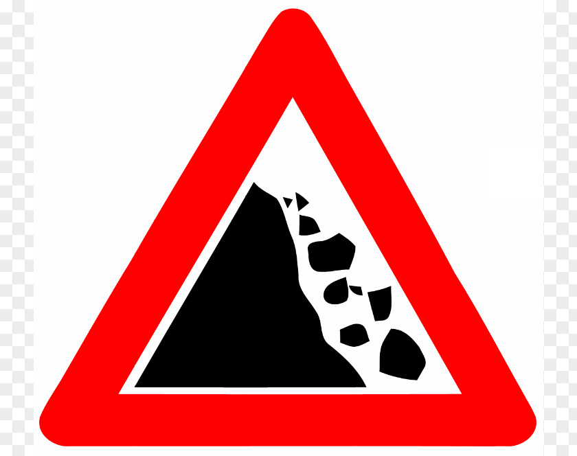 Road Sign Graphics Sri Lanka Landslide Rockfall Rain PNG