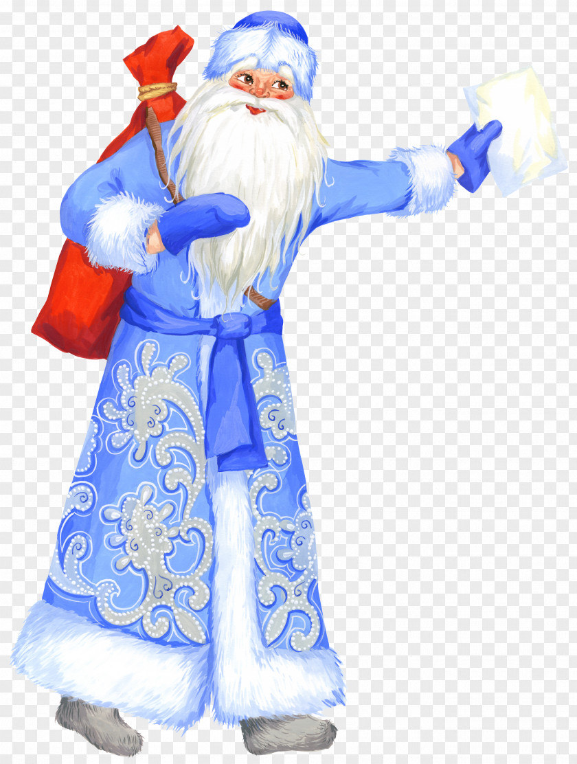 Santa Ded Moroz Snegurochka Claus New Year PNG