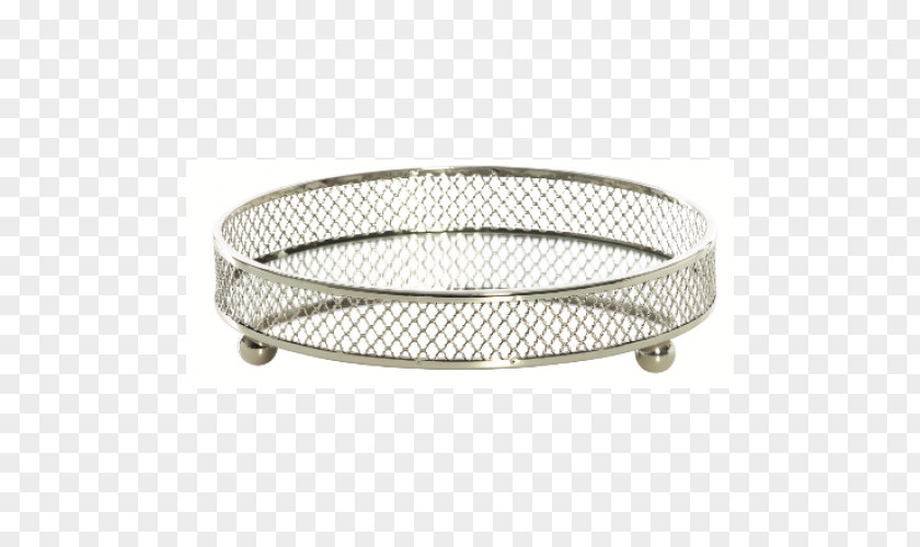 Silver Tray Bangle Plating Mirror PNG