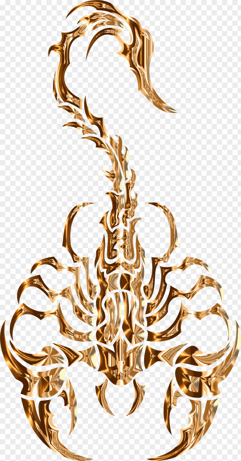 Sleek Scorpion Drawing Clip Art PNG