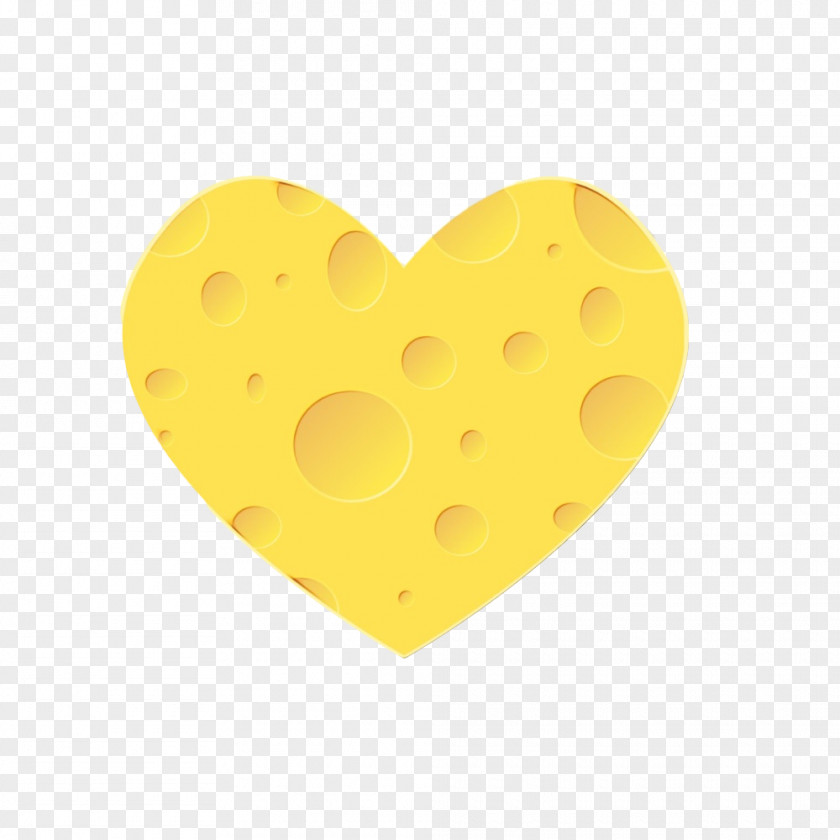 Yellow Heart Smile PNG