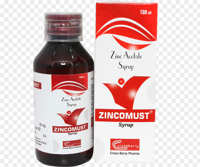 Alimentary Zinc Acetate Liquid Syrup PNG