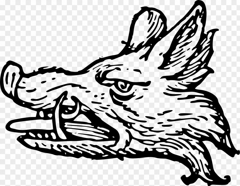 Boar Wild Heraldry Drawing Clip Art PNG