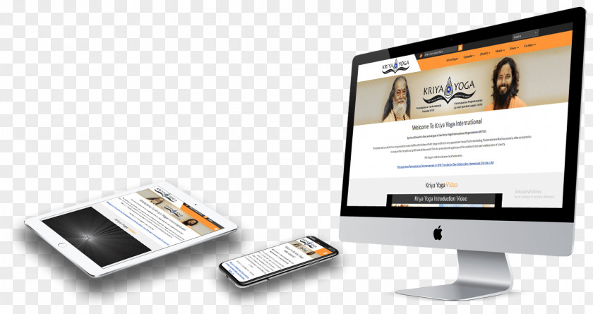 Kriya Yoga Digital Marketing Web Design PNG