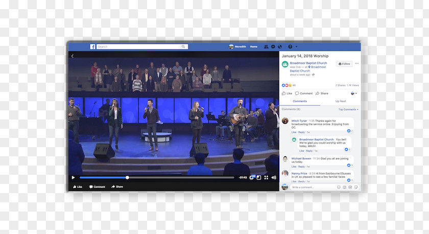 Church Marketing Streaming Media Facebook Live Television Broadcasting Video PNG