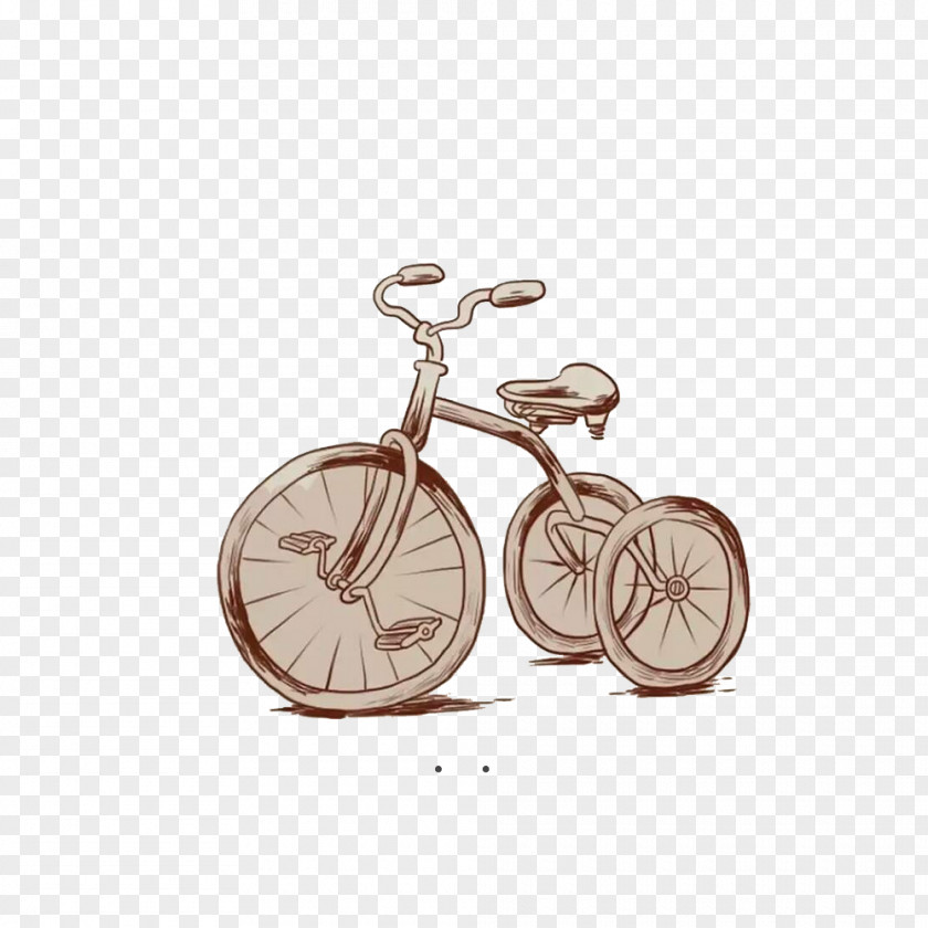 Hand-painted Bike Bicycle Red Braised Pork Belly PNG