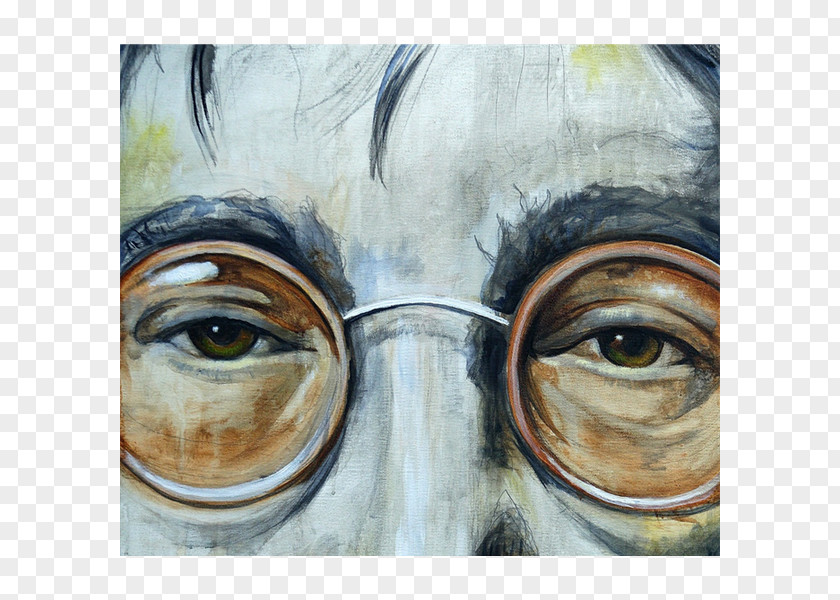 John Lennon The Beatles Drawing Composer Musician Watercolor Painting PNG